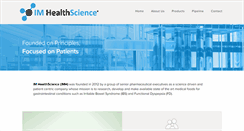 Desktop Screenshot of imhealthscience.com